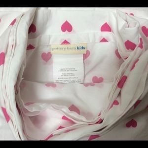 Pottery Barn Kids Bedding - Pottery Barn Kids Pink Heart Sheet Set - Sz FULL Pottery Barn Kids Bedding - Pottery Barn Kids Pink Heart Sheet Set - Sz FULL